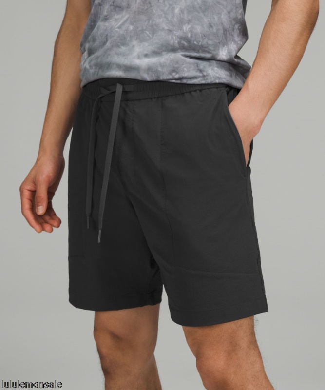 Lululemon Deutschland DELULU832 | Lululemon Deutschland Graphite Grey Bowline Short 8 Stretch Ripstop